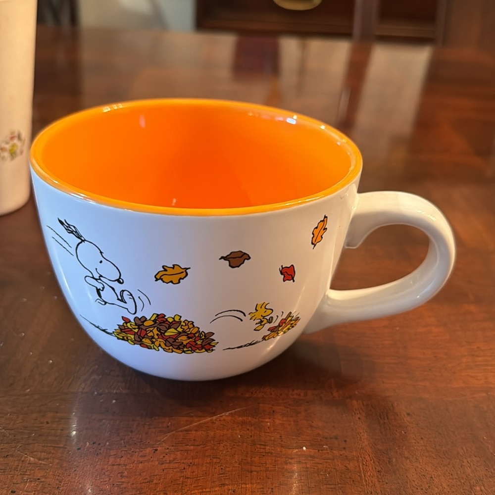 Peanuts Snoopy Fall Soup Large Coffee Tea Mug New